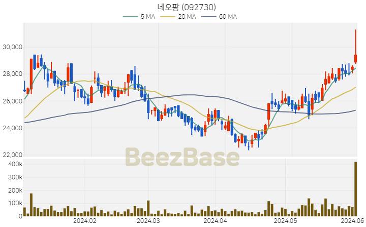 네오팜 주가 분석 및 주식 종목 차트 | 2024.06.04