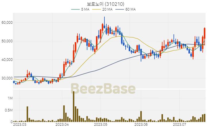 보로노이 주가 분석 및 주식 종목 차트 | 2023.07.20