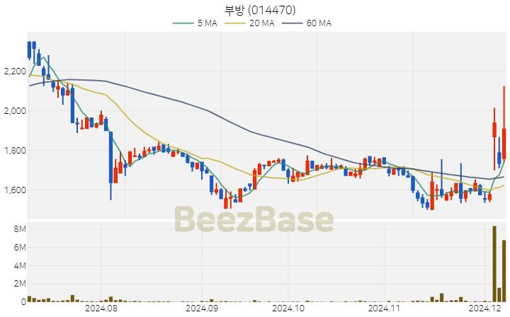 부방 주가 분석 및 주식 종목 차트 | 2024.12.06