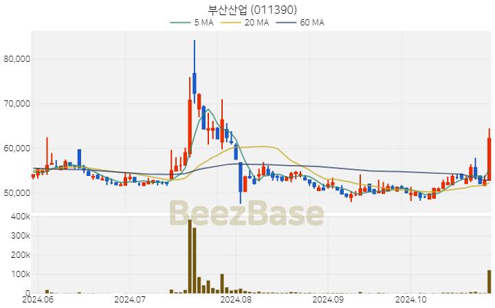 부산산업 주가 분석 및 주식 종목 차트 | 2024.10.29