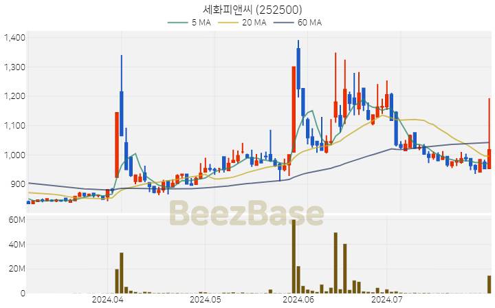 세화피앤씨 주가 분석 및 주식 종목 차트 | 2024.07.31