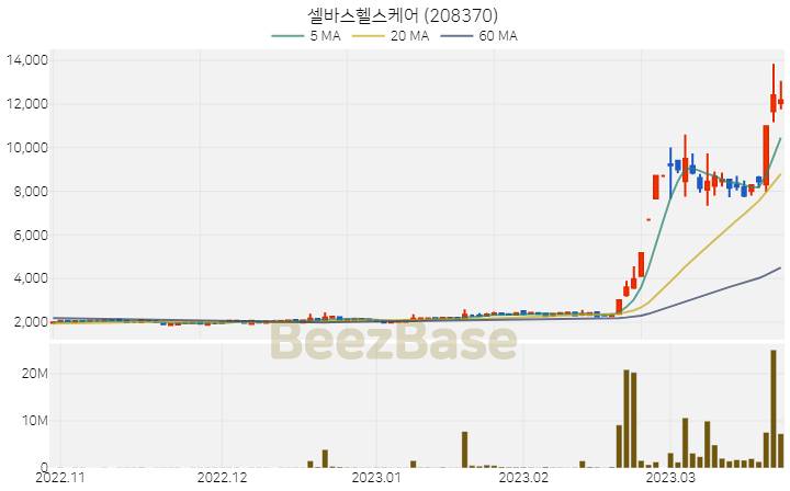 셀바스헬스케어 주가 분석 및 주식 종목 차트 | 2023.03.23