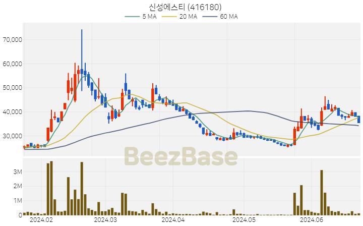 신성에스티 주가 분석 및 주식 종목 차트 | 2024.06.24