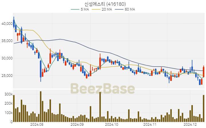 신성에스티 주가 분석 및 주식 종목 차트 | 2024.12.11