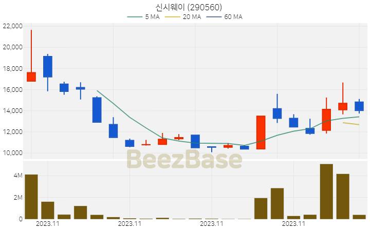 신시웨이 주가 분석 및 주식 종목 차트 | 2023.12.01