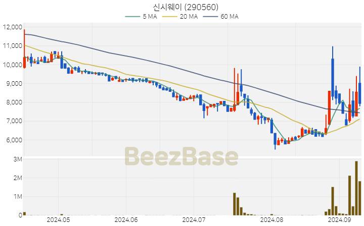 신시웨이 주가 분석 및 주식 종목 차트 | 2024.09.10