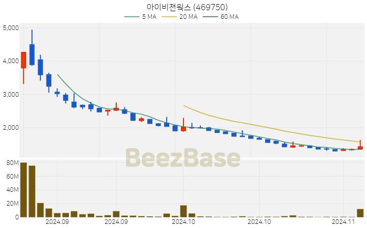 아이비젼웍스 주가 분석 및 주식 종목 차트 | 2024.11.06