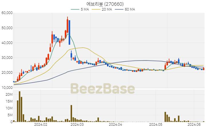 에브리봇 주가 분석 및 주식 종목 차트 | 2024.06.11