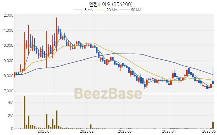 엔젠바이오 주가 분석 및 주식 종목 차트 | 2023.05.04