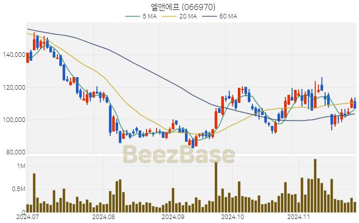 엘앤에프 주가 분석 및 주식 종목 차트 | 2024.11.26