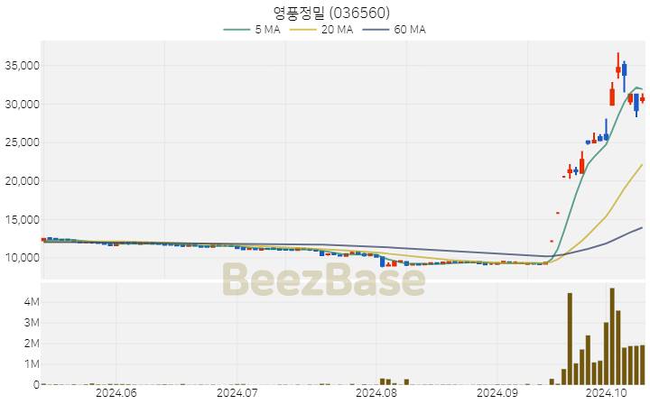 영풍정밀 주가 분석 및 주식 종목 차트 | 2024.10.14