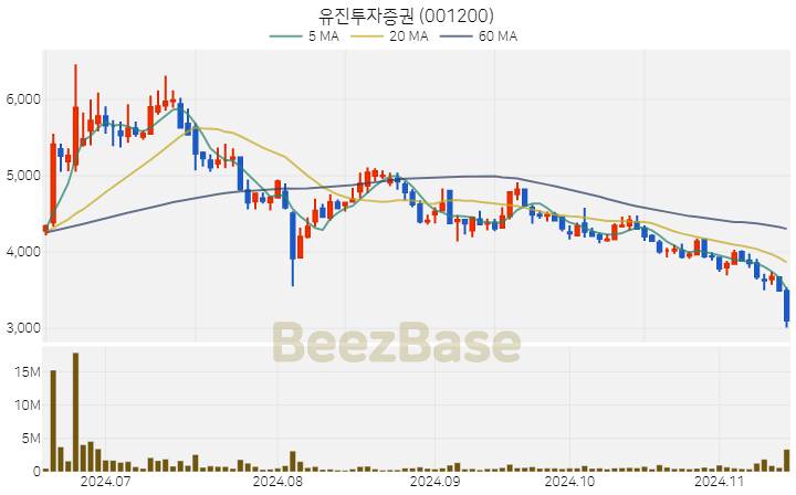 유진투자증권 주가 분석 및 주식 종목 차트 | 2024.11.14