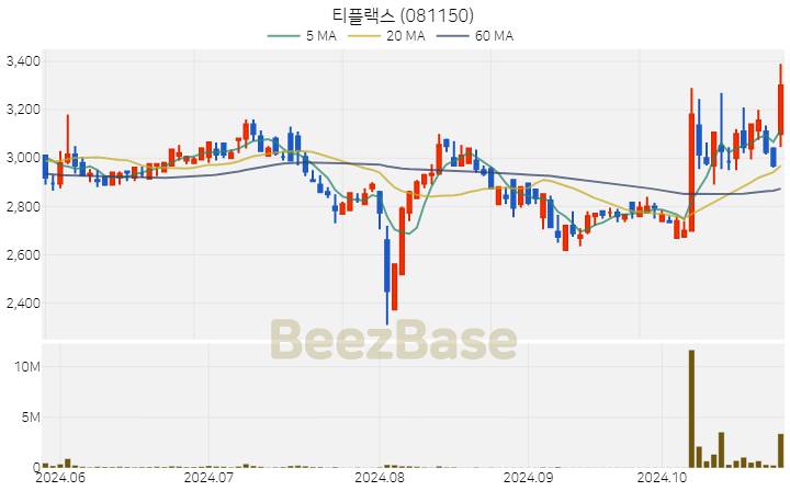 티플랙스 주가 분석 및 주식 종목 차트 | 2024.10.28