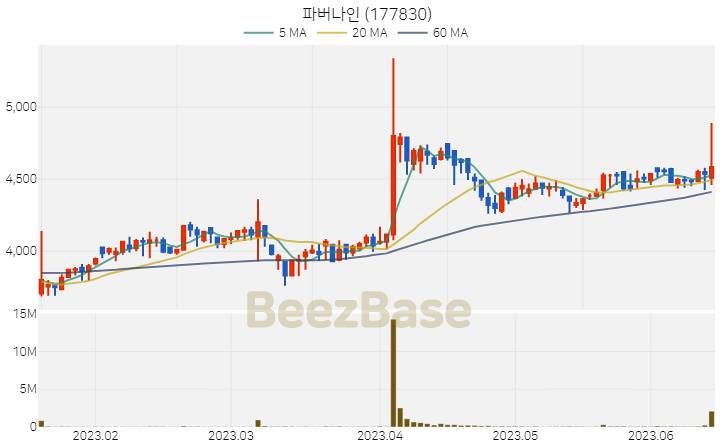 파버나인 주가 분석 및 주식 종목 차트 | 2023.06.15