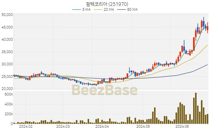 펌텍코리아 주가 분석 및 주식 종목 차트 | 2024.06.21