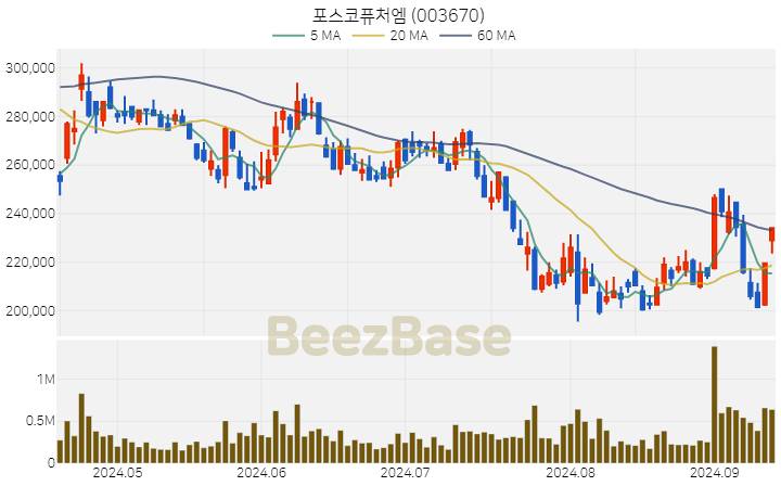 포스코퓨처엠 주가 분석 및 주식 종목 차트 | 2024.09.12