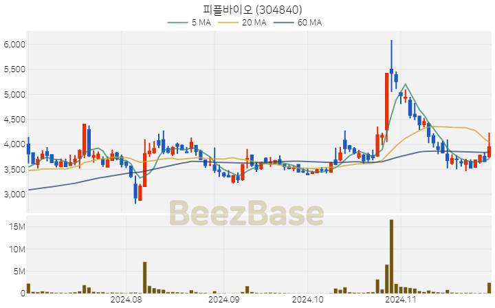 피플바이오 주가 분석 및 주식 종목 차트 | 2024.11.28