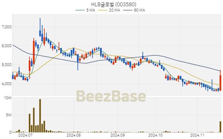 HLB글로벌 주가 분석 및 주식 종목 차트 | 2024.11.18