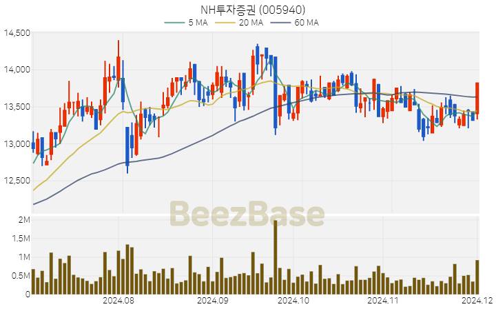 NH투자증권 주가 분석 및 주식 종목 차트 | 2024.12.02