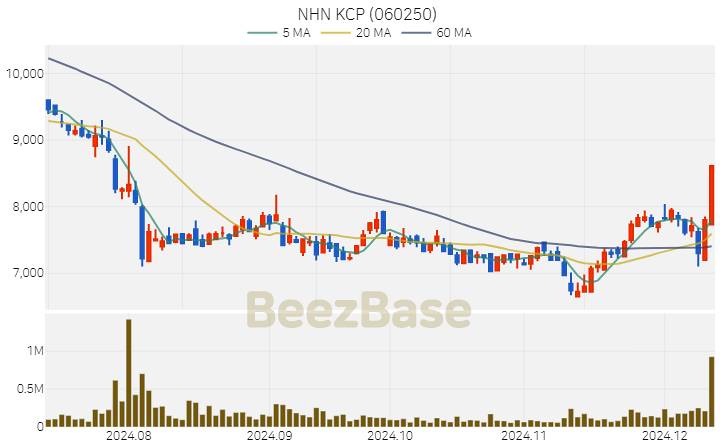 NHN KCP 주가 분석 및 주식 종목 차트 | 2024.12.11