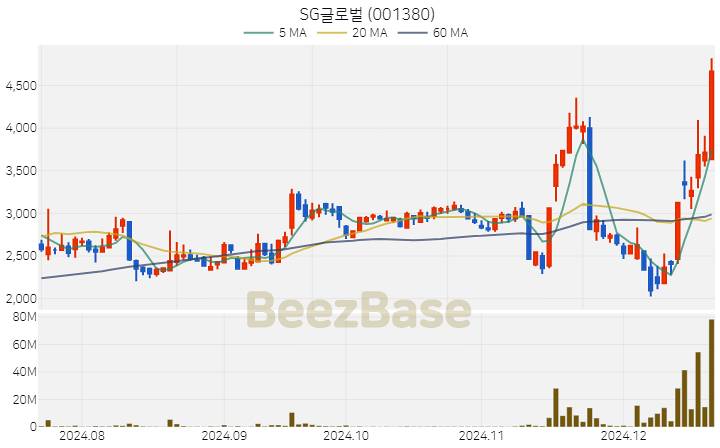 SG글로벌 주가 분석 및 주식 종목 차트 | 2024.12.19