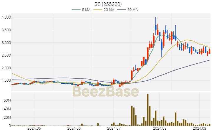SG 주가 분석 및 주식 종목 차트 | 2024.09.09