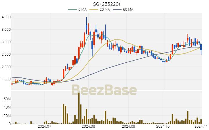 SG 주가 분석 및 주식 종목 차트 | 2024.11.01